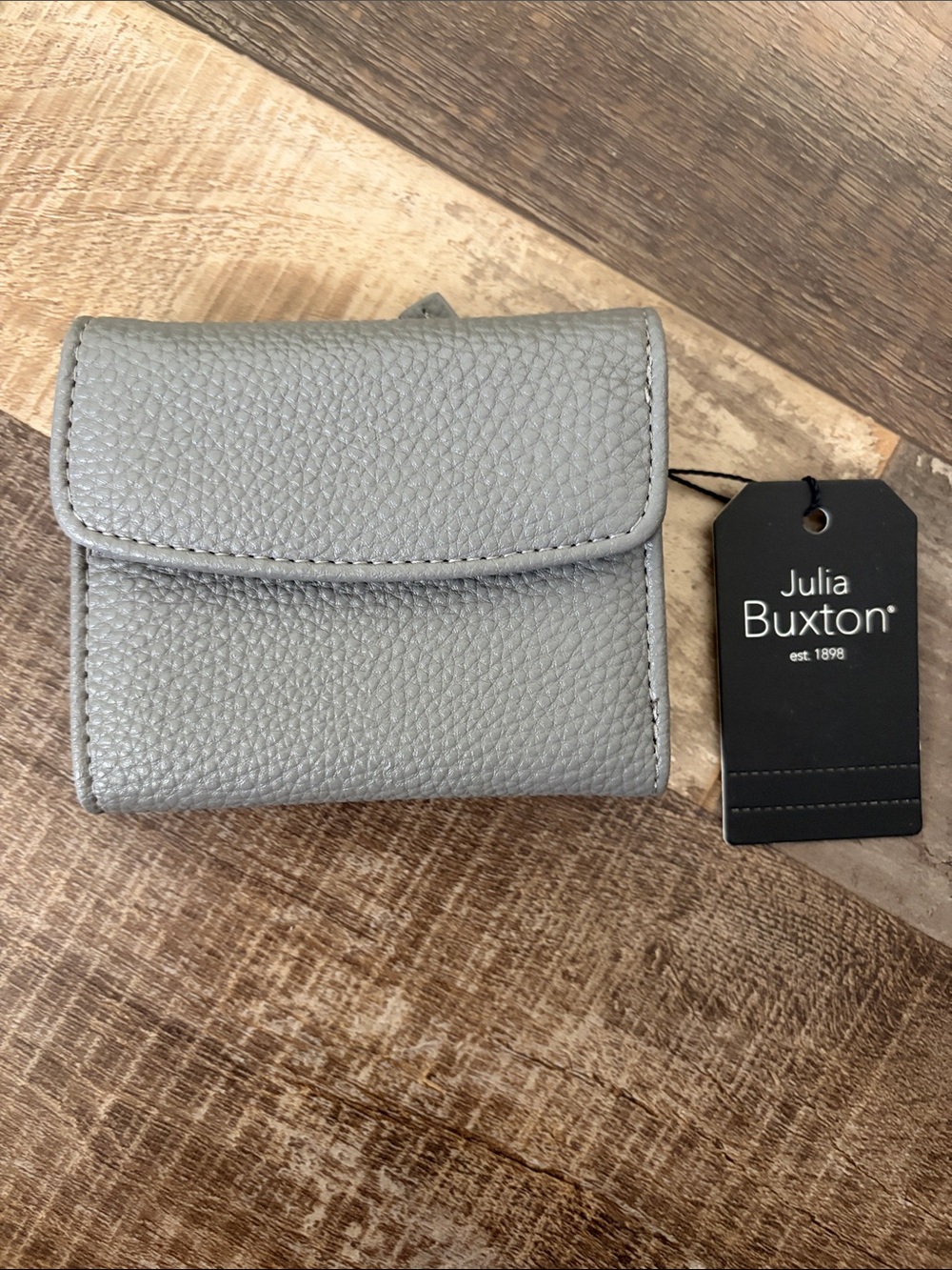 Julia Buxton Cement Mini Trifold Wallet